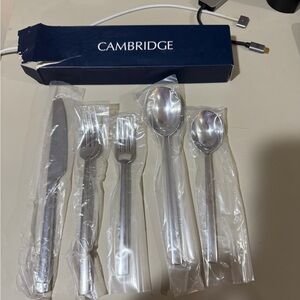 Crate&Barrel Cambridge Silver Flatware Set